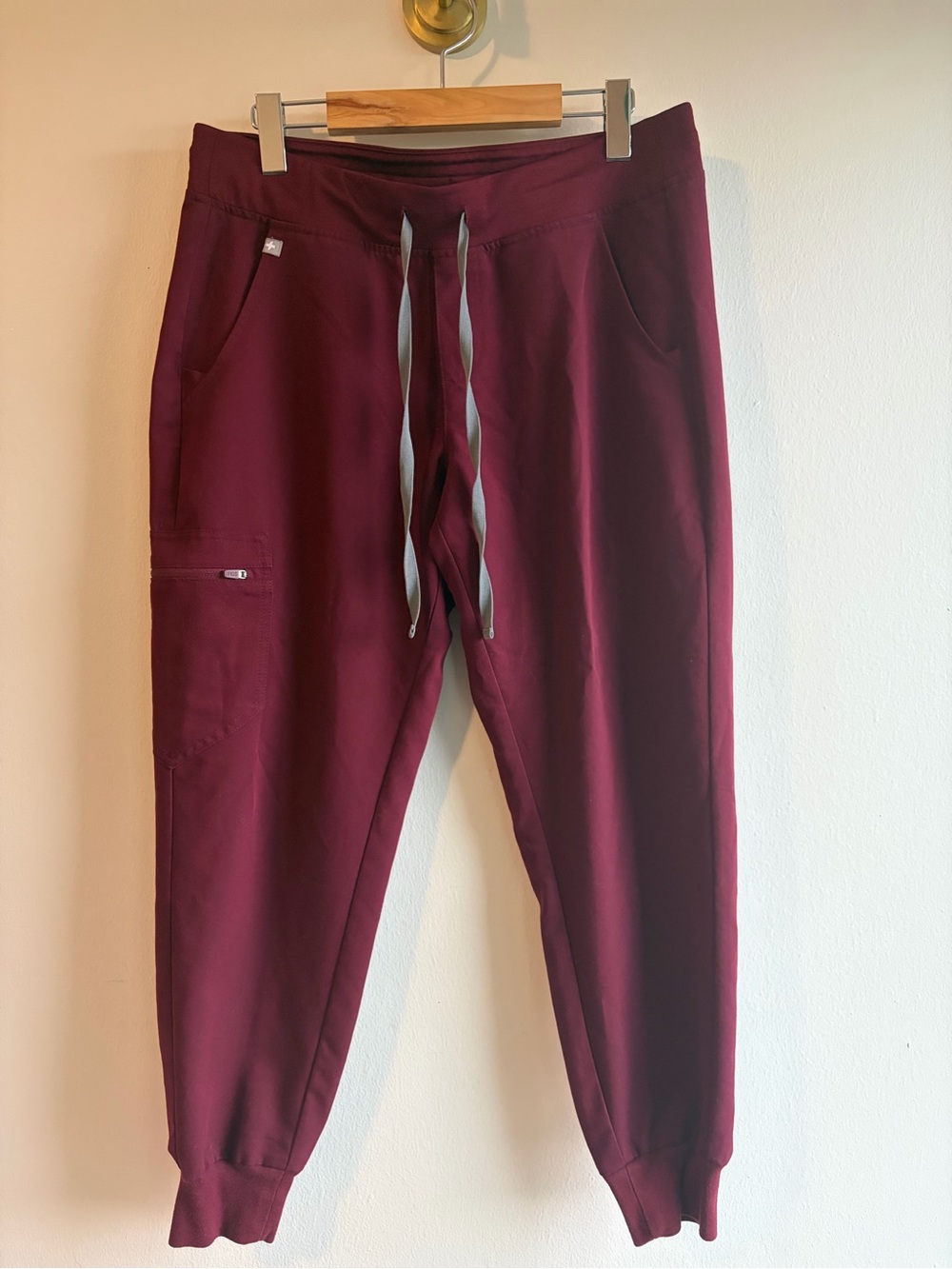 Figs Scrub Pants in Deep Red/Burgundy